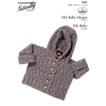 K341 Hooded Garter Stitch Jacket